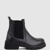 Edward Meller Wayward Ankle Boot With Gusset In Black Wholesale