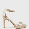 Edward Meller Sylvia90 Platform Sandal In Rosegold Wholesale