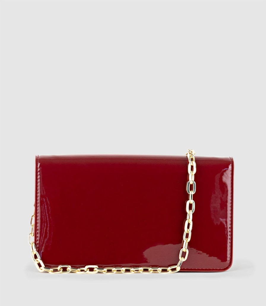 Edward Meller Nyx Evening Bag In Ruby Patent Online