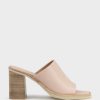 Edward Meller Inaya90 Block Heel Slide In Nude Online