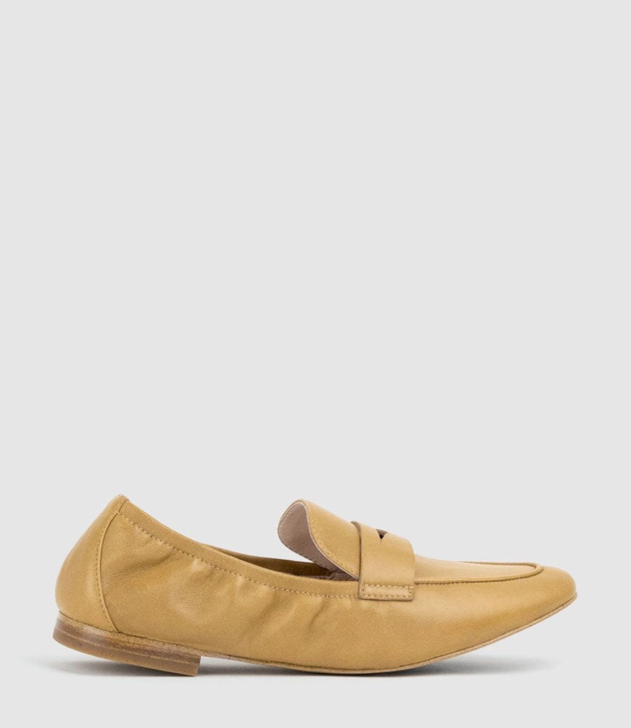 Edward Meller Gulliver Almond Toe Moccasin In Camel Best