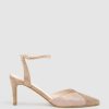 Edward Meller Addison75 Dorsay Pump In Nude Suede Best