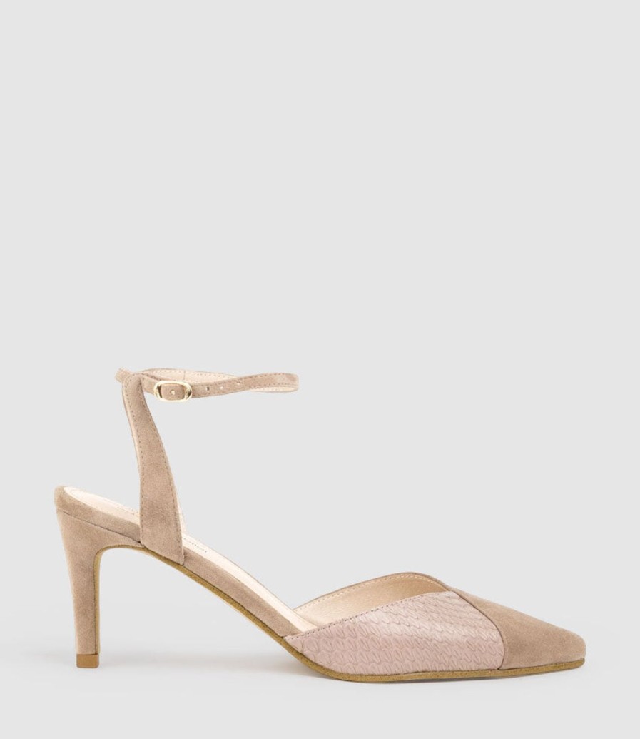 Edward Meller Addison75 Dorsay Pump In Nude Suede Best