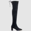 Edward Meller Valor60 Otk Block Heel Boot In Black Suede Wholesale