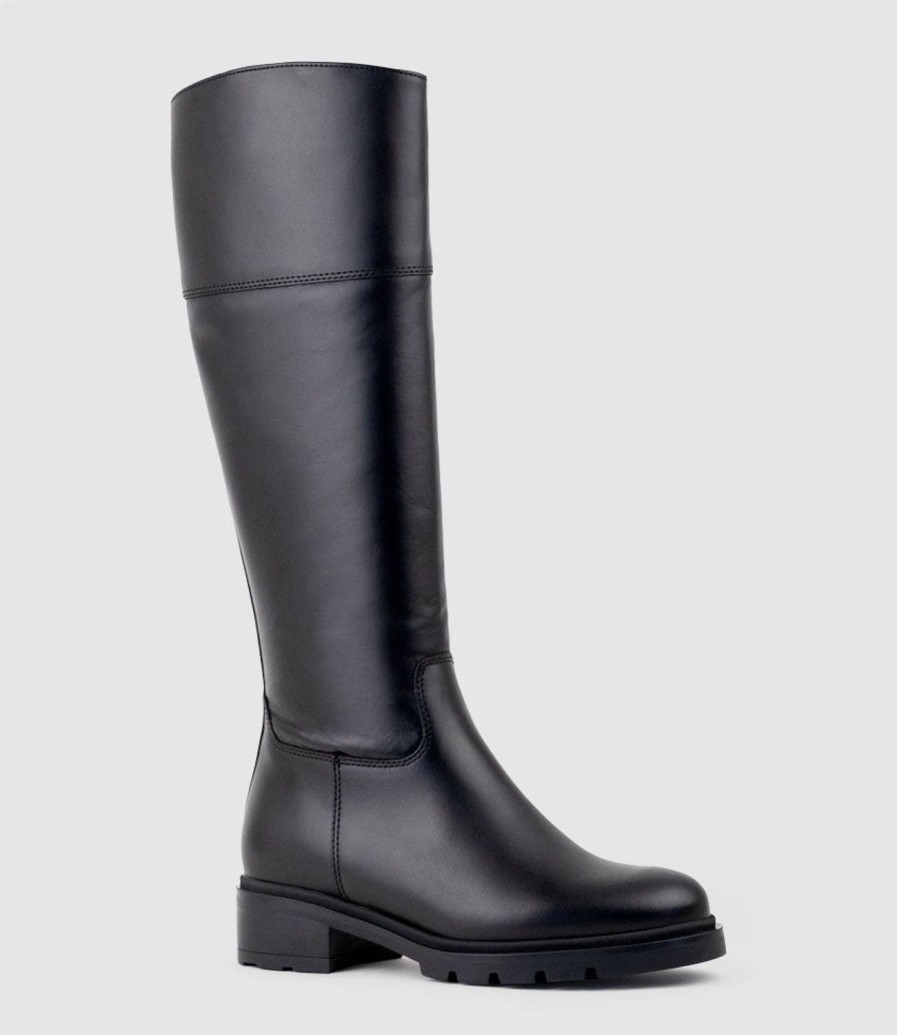 Edward Meller Savoury Classic Knee Boot In Black Best