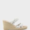 Edward Meller Malone Braided Two Strap Espadrille In Offwhite Suede Best