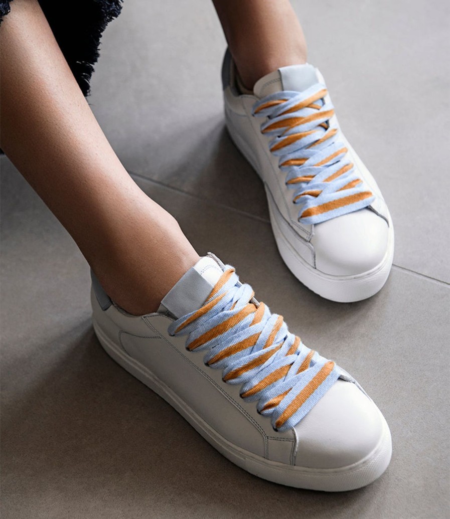 Edward Meller Joy Sneaker With Pale Blue Best