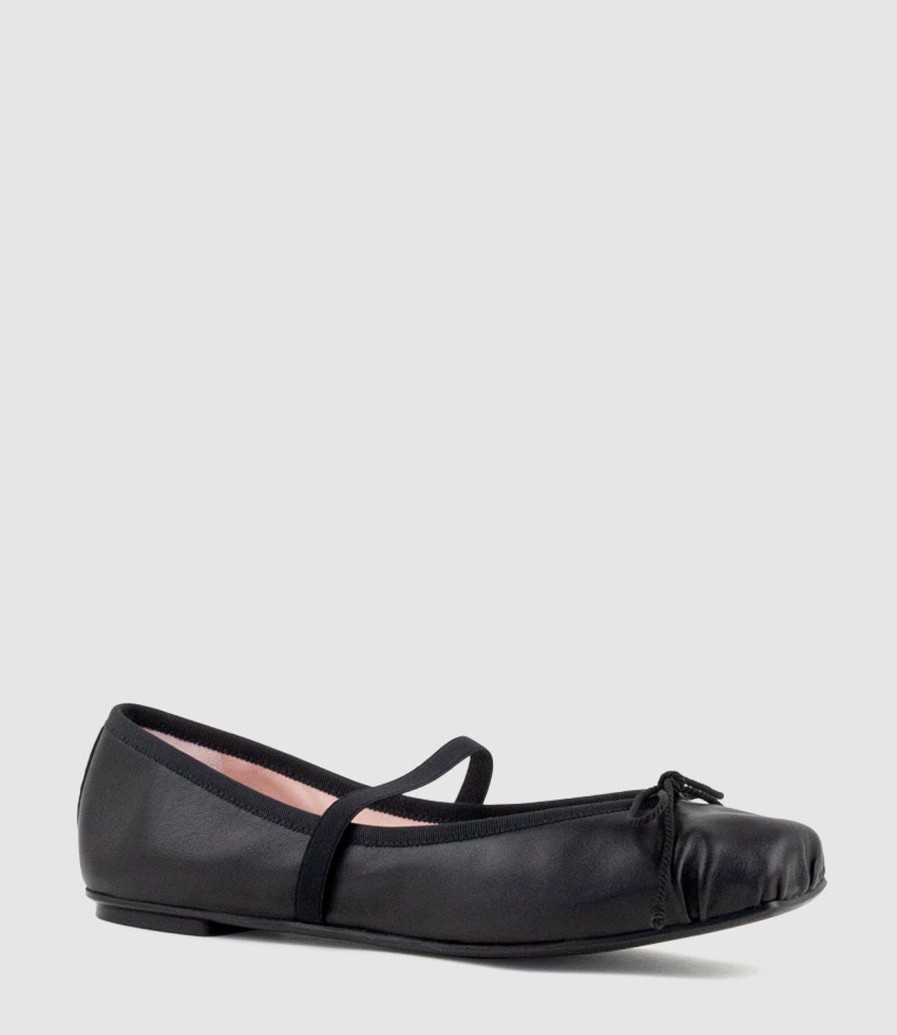 Edward Meller Eloise Square Toe Ballet In Black Online