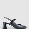 Edward Meller Darla70 Squond Slingback Pump In Black Best