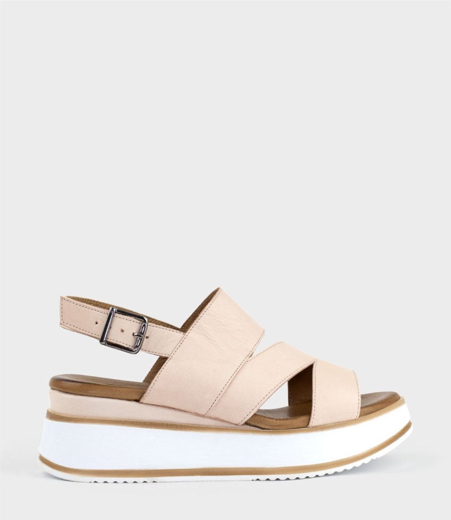 Edward Meller Laith Asymmetrical Sandal On Unit In Nude Wholesale