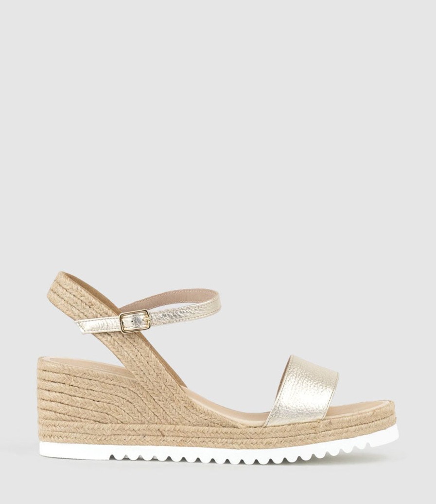 Edward Meller Mylo Single Strap Espadrille In Platino Wholesale