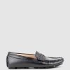 Edward Meller Gracey Driving Moccasin In Black Calf Online