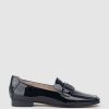 Edward Meller Grady Moccasin With Hardware In Black Patent Hot