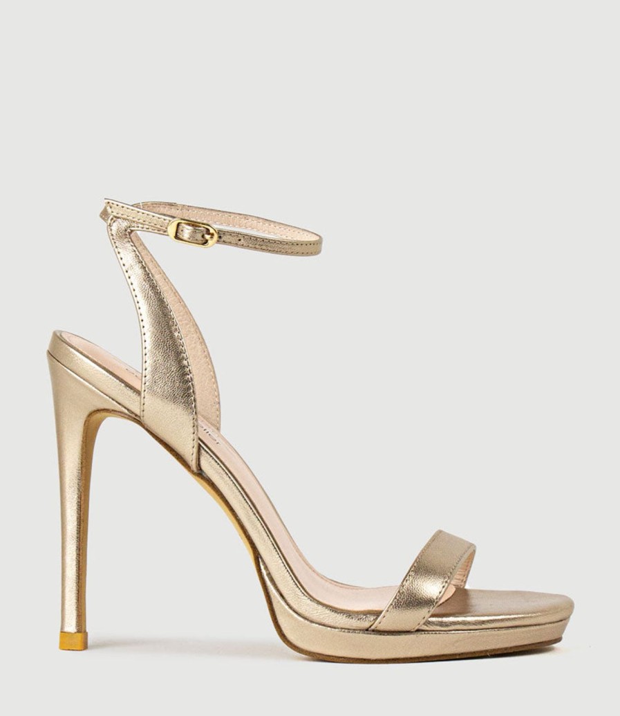 Edward Meller Whisper110 Single Strap Platform Sandal In Rosegold Hot