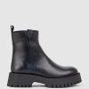 Edward Meller Ulani Ankle Boot On Thick Sole In Black Wholesale