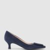 Edward Meller Astra60 Pump With Trim In Navy Suede Best