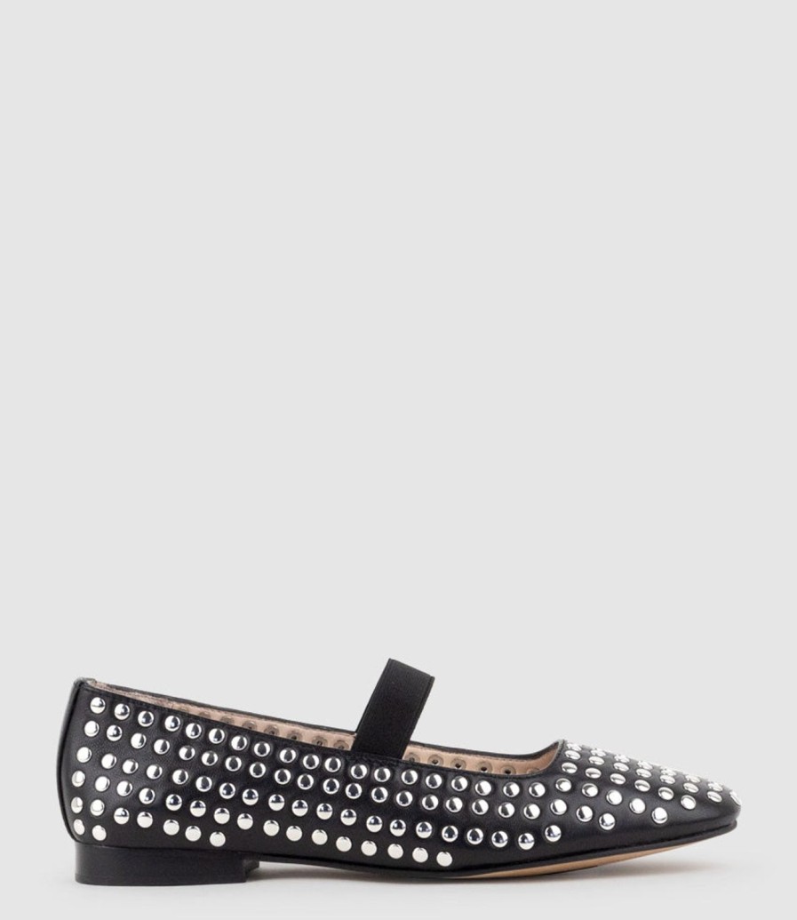 Edward Meller Fizz Studded Ballet In Black Online