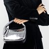 Edward Meller Nara Small Soft Bag In Silver Crush Wholesale