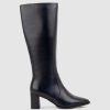 Edward Meller Vienna60 Knee High Boot In Black Hot