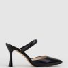 Edward Meller Ashe85 Closed Toe Slide In Black Baby Calf Wholesale