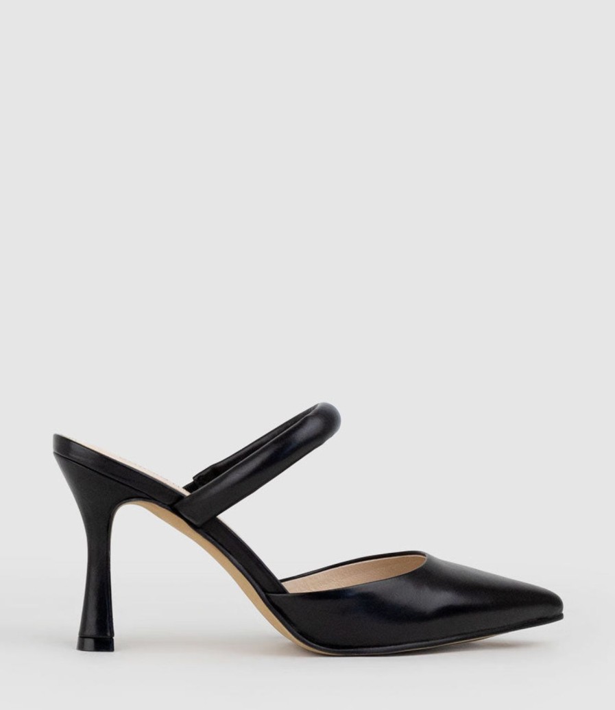 Edward Meller Ashe85 Closed Toe Slide In Black Baby Calf Wholesale