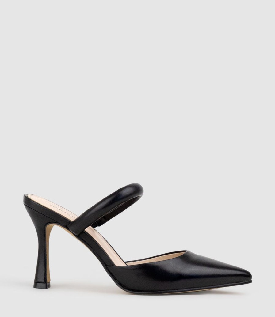 Edward Meller Ashe85 Closed Toe Slide In Black Baby Calf Wholesale