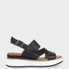 Edward Meller Laith Asymmetrical Sandal On Unit In Black Wholesale