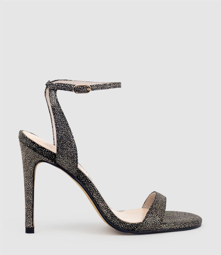 Edward Meller Wisp100 Single Strap Sandal In Gold Speckle Wholesale