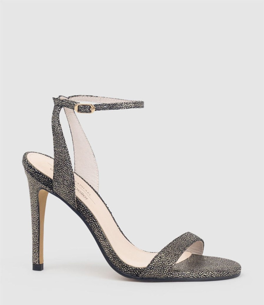 Edward Meller Wisp100 Single Strap Sandal In Gold Speckle Wholesale