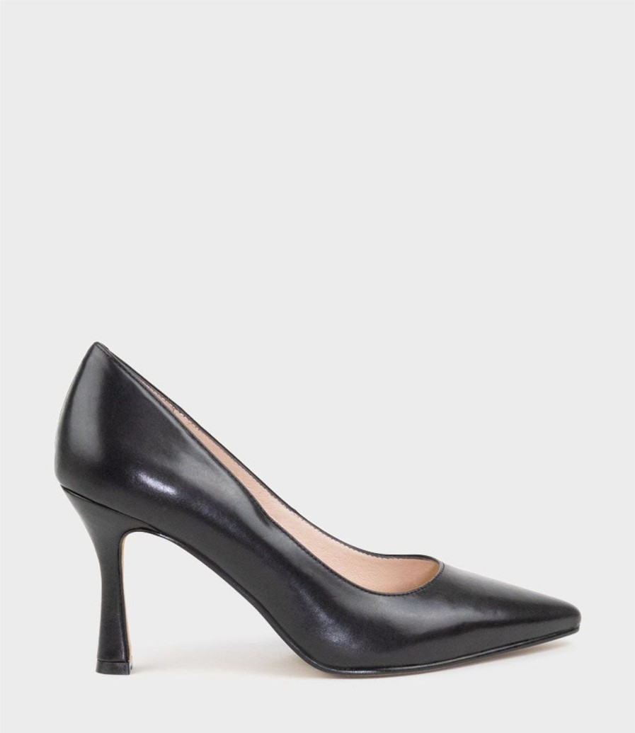 Edward Meller Amara85 Pump With Louis Heel In Black Clearance