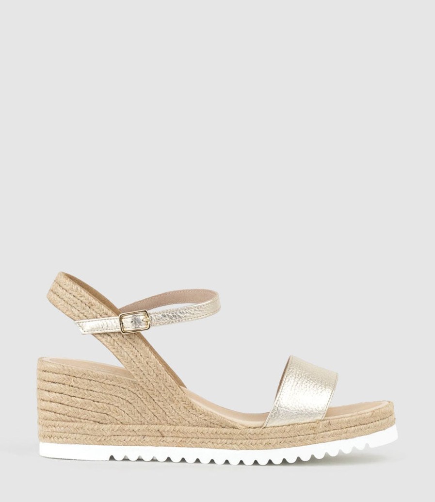 Edward Meller Mylo Single Strap Espadrille In Platino Online