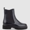 Edward Meller Wallace Chukka Boot On Lug Sole In Black Calf Clearance