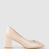 Edward Meller Bianca65 Pump With Trim In Nude Calf Wholesale