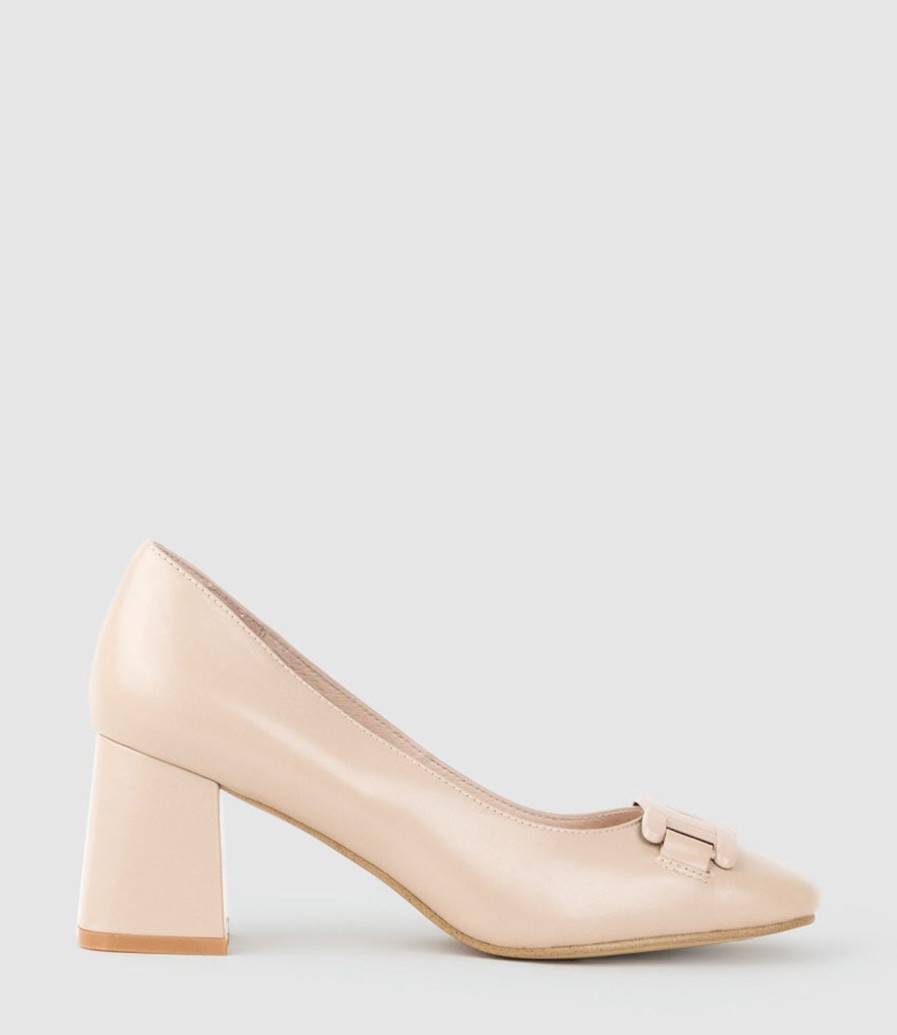 Edward Meller Bianca65 Pump With Trim In Nude Calf Wholesale