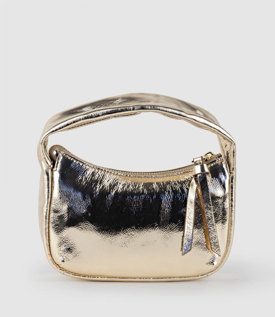 Edward Meller Nara Small Soft Bag In Gold Crush Online