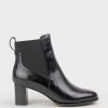 Edward Meller Zappa60 Block Heel Elastic Back Boot In Black Wholesale