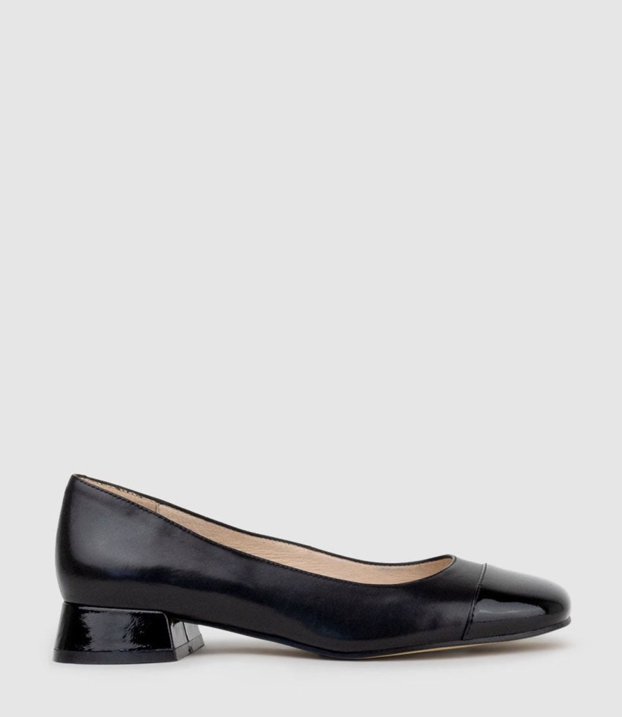 Edward Meller Cassio30 Cap Toe Pump In Black Best