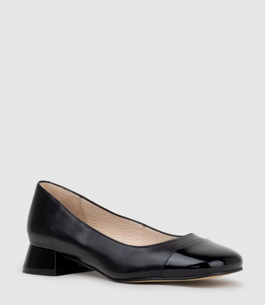 Edward Meller Cassio30 Cap Toe Pump In Black Best