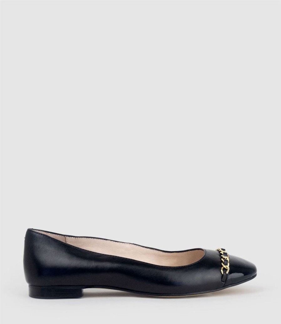 Edward Meller Fleur Ballet With Cap Toe In Black Best