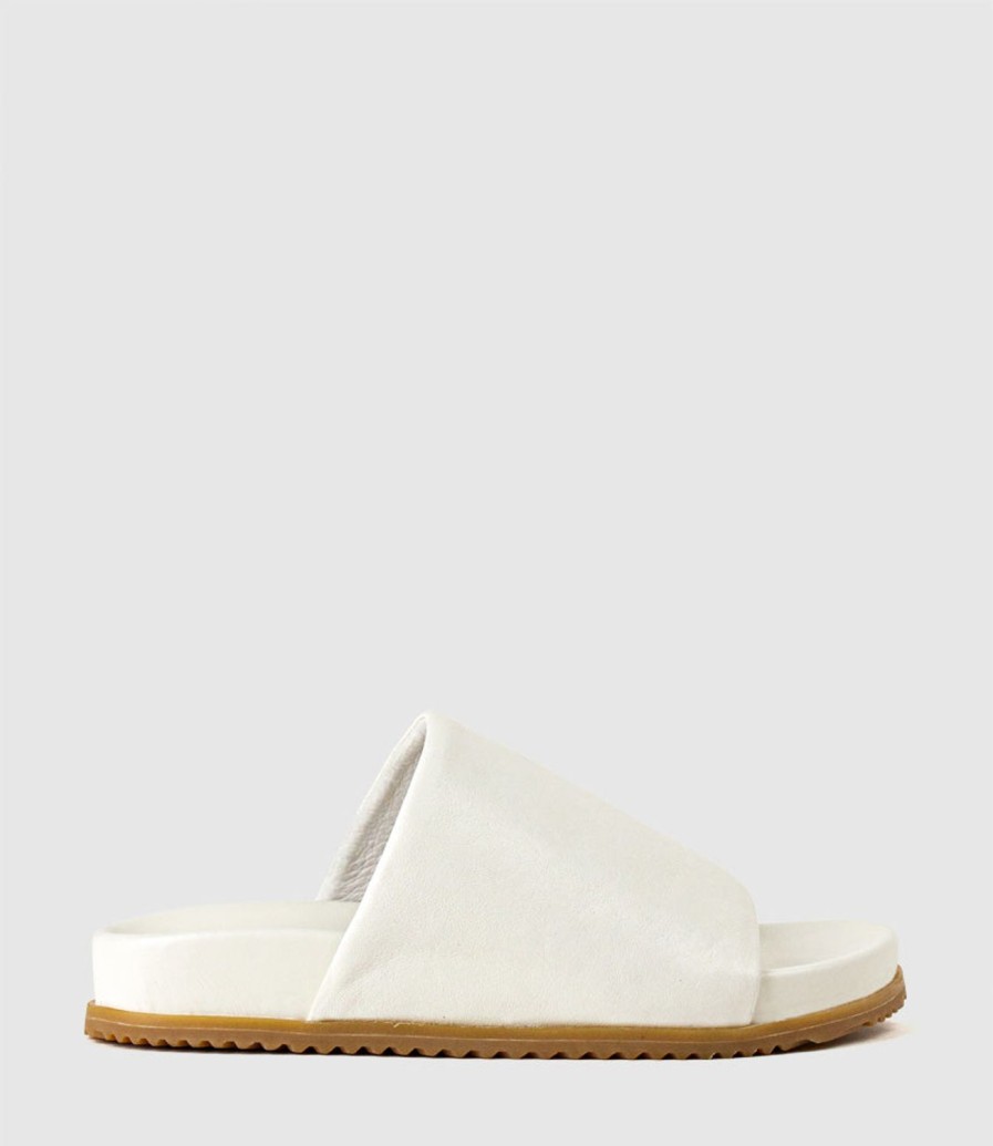 Edward Meller Kenna Slide On Footbed In Offwhite Best