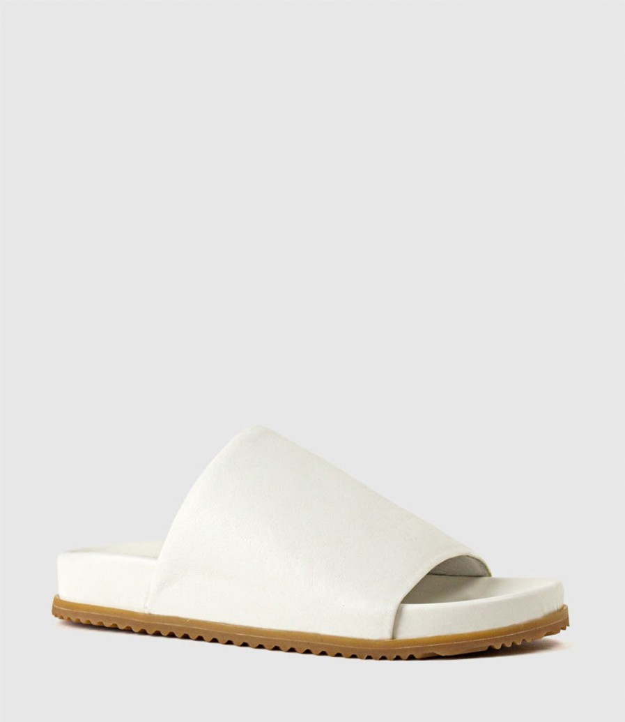 Edward Meller Kenna Slide On Footbed In Offwhite Best