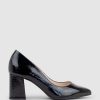 Edward Meller Bryson70 Block Heel Pump In Black Patent Online