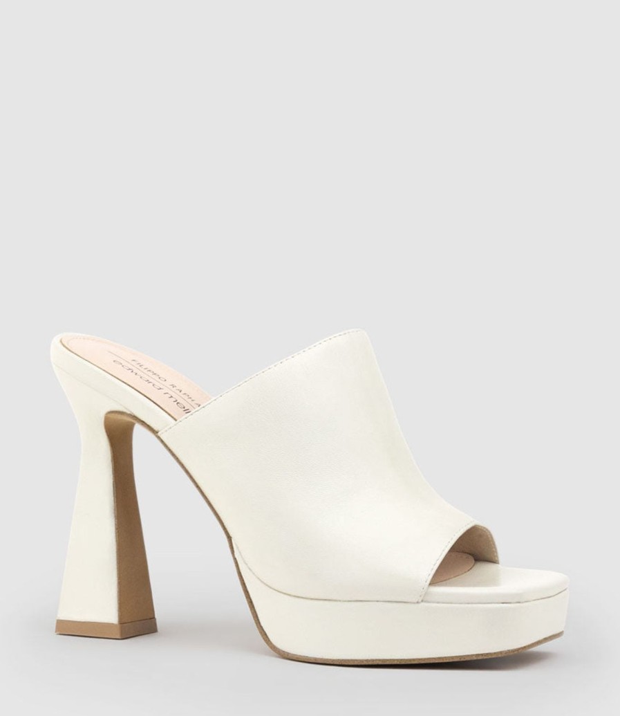 Edward Meller Isha110 Platform Slide In Offwhite Clearance