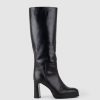 Edward Meller Verita95 Platform Knee High Boot In Black Best