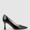 Edward Meller Amos85 Pump With Louis Heel In Black Patent Hot