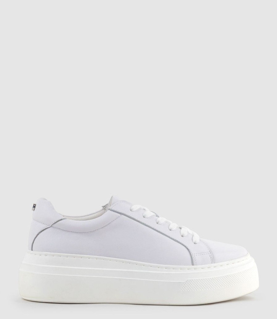 Edward Meller Jayce Platform Sneaker In White Online