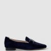 Edward Meller Graded Moccasin With Tonal Hardware In Navy Suede Online