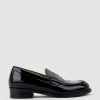 Edward Meller Dominic Moccasin In Black Patent Clearance