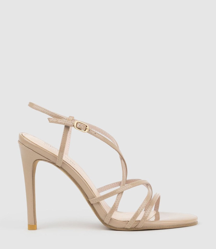 Edward Meller Willa100 Strappy Sandal In Nude Patent Online