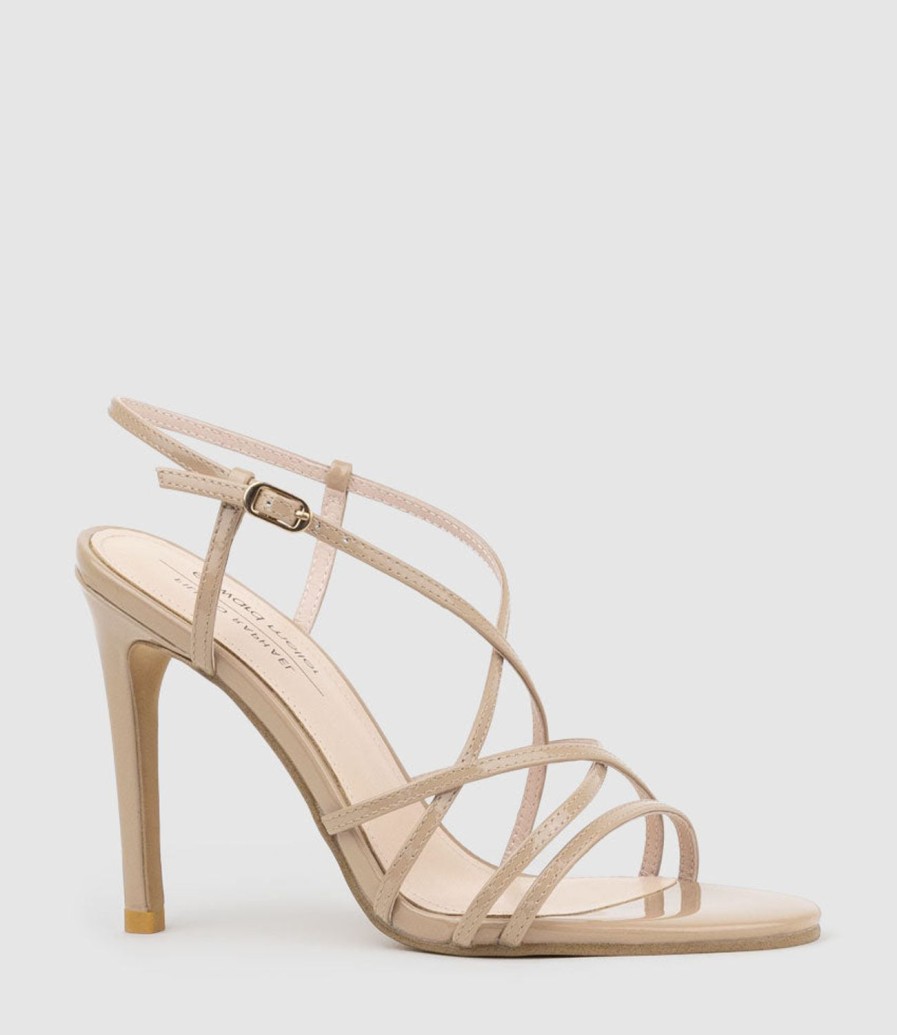 Edward Meller Willa100 Strappy Sandal In Nude Patent Online